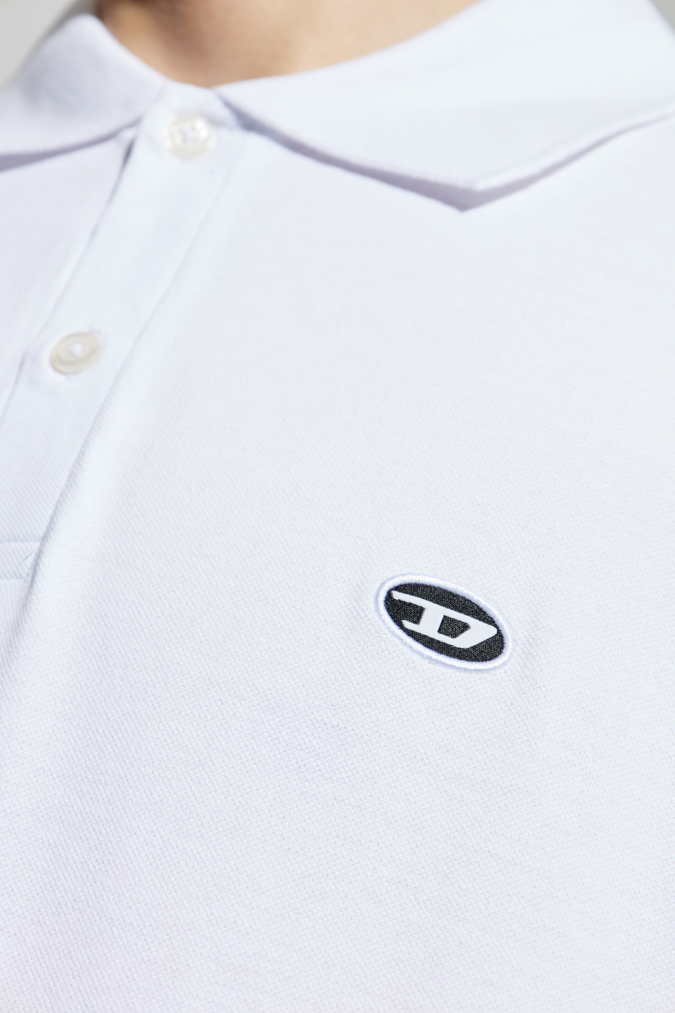 【送料&関税込】Diesel T-rejust-doval-pj Polo Men's Polo shirt with Oval D patch | Black | Diesel